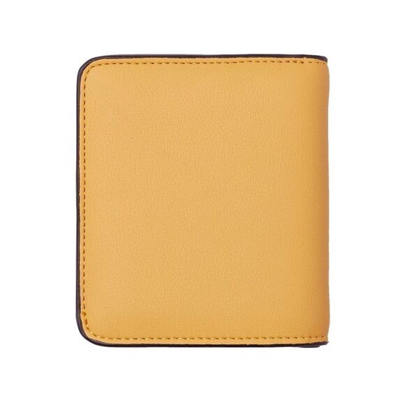 Yellow Leather Compact Wallet  - Picture 5 of 5